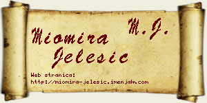 Miomira Jelesić vizit kartica